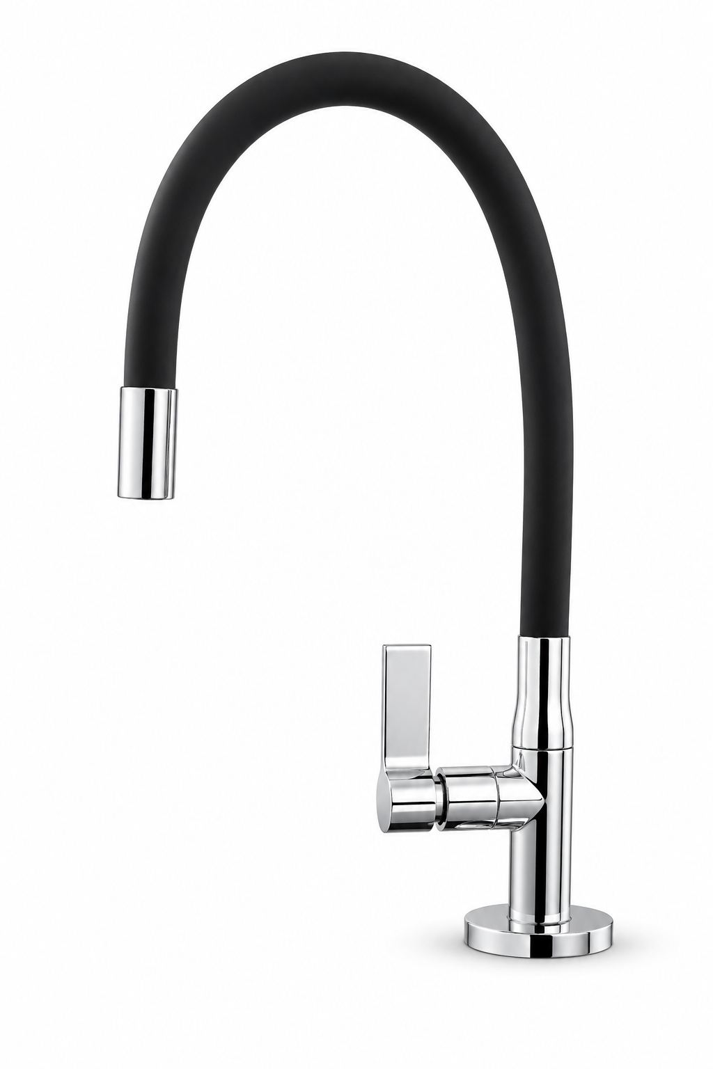 Elemento Torneira de Mesa para Cozinha Preto Fosco