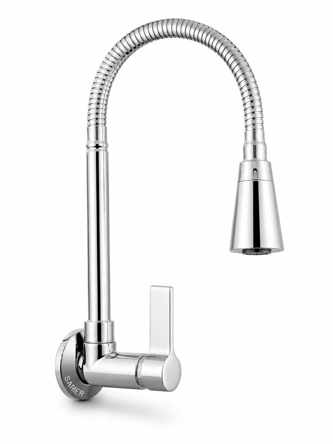 Elemento Torneira de Parede para Cozinha Cone Cromada